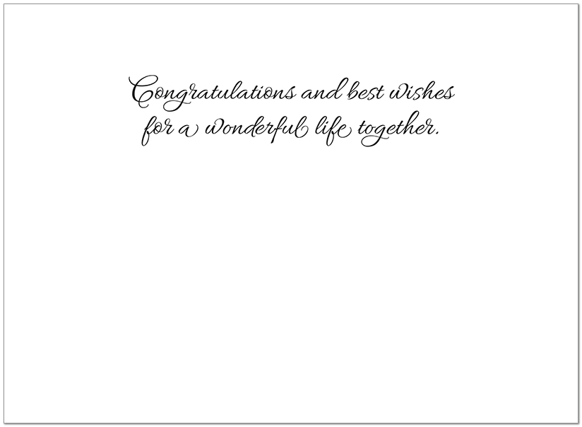 Mr. & Mrs. Congratulations Card A5056U-X