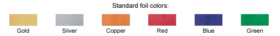 Standard Foil Colors
