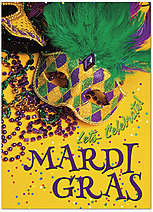 Mardi Gras Mask Card D5087D-Y