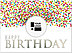 Birthday Dot Die Cut Card A7002U-W