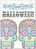 Colorful Halloween Card D8058U-X