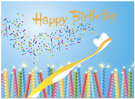 Magic Toothbrush Birthday Card Dental Birthday Cards Posty Cards Inc