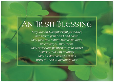 Irish Blessing Card  Business St. Patrick's Day Cards