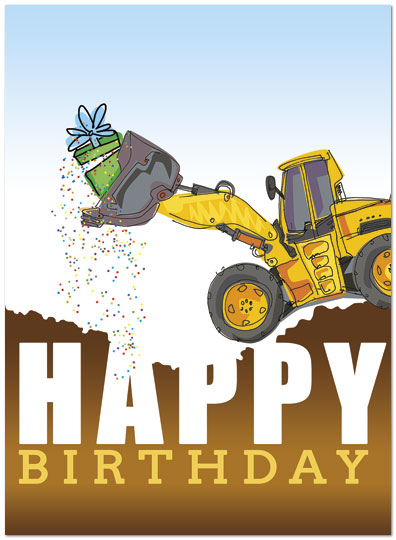 Dozer Surprise Birthday Card D4106U-Y