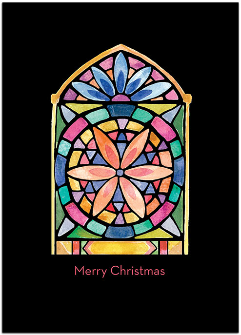 christmas stained glass