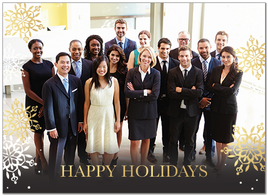 happy holidays card corporate