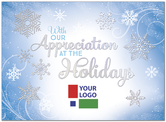 Appreciation Logo Card | Company Logo Holiday Cards | Posty Cards