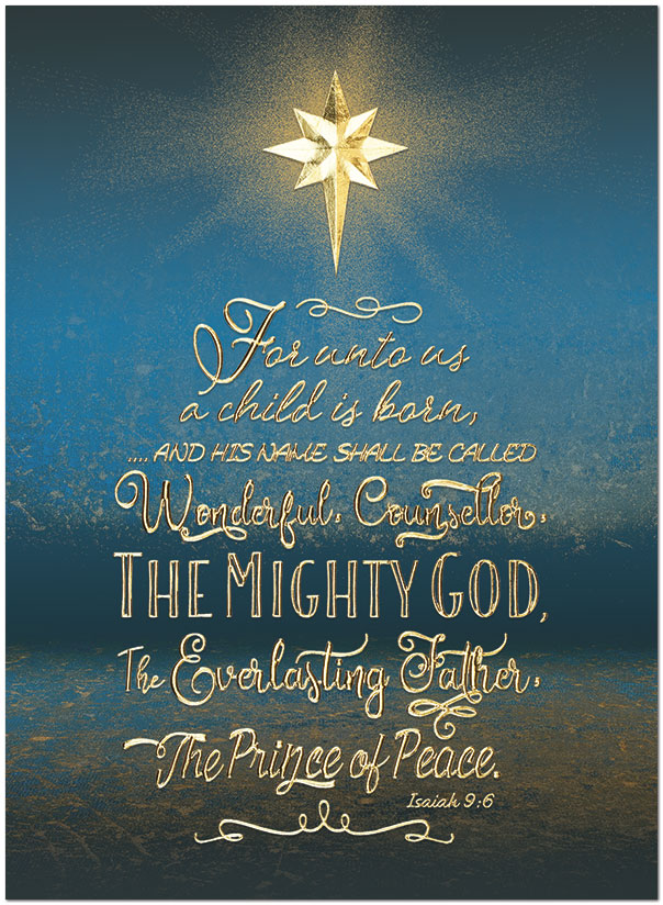 Prince of Peace Christmas Card | Religious Greeting Card | Posty Cards