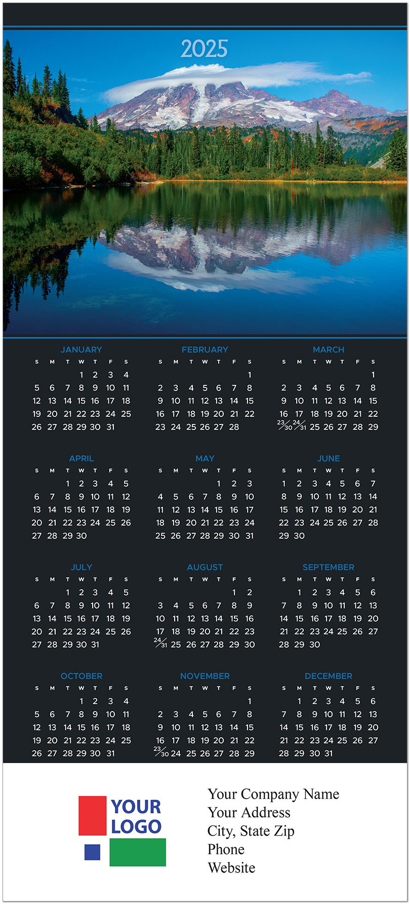 Mountain Premium Calendar Card C2788U-AAA