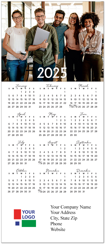 Custom Magnetic Mini Calendar D2811Q-4A