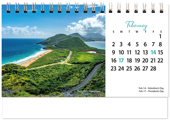 Scenic Beaches Tent Calendar SB2025