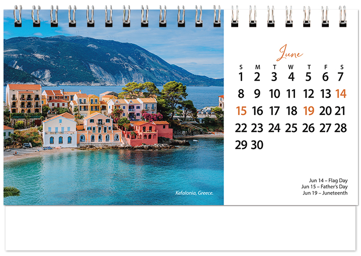 Scenic Beaches Tent Calendar SB2025