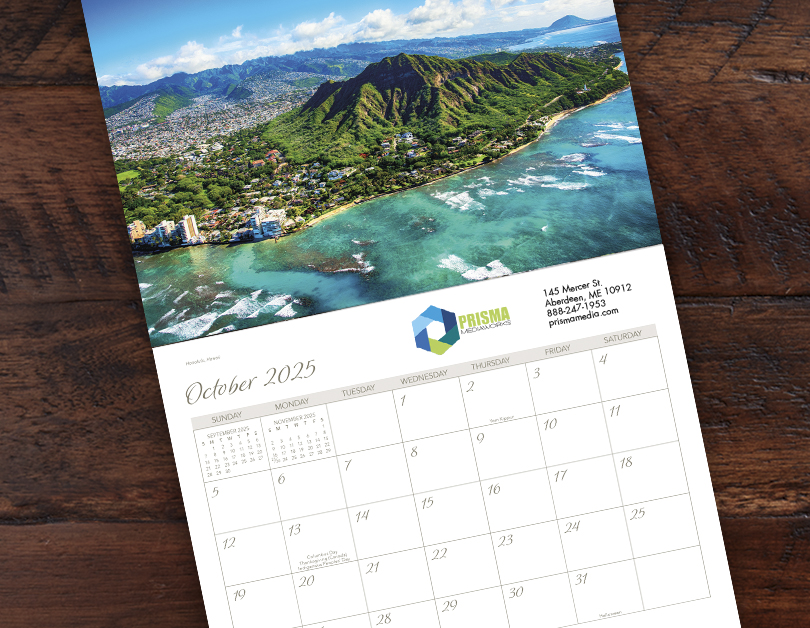 Scenic Beaches Wall Calendar DWM1425