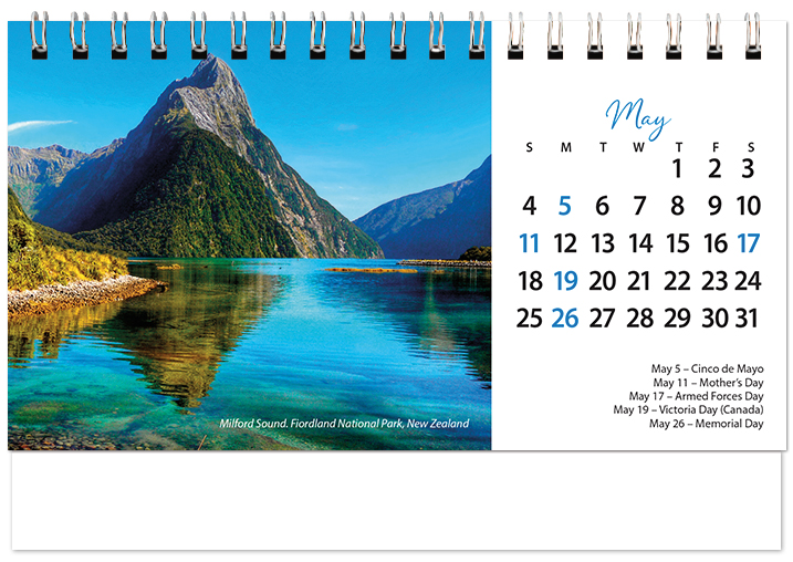 Scenic World Desk Calendar SW2025