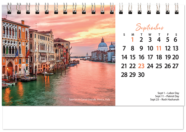 Scenic World Desk Calendar SW2025