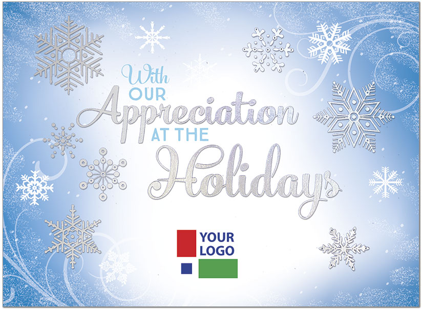 Appreciation Logo Card | Company Logo Holiday Cards | Posty Cards