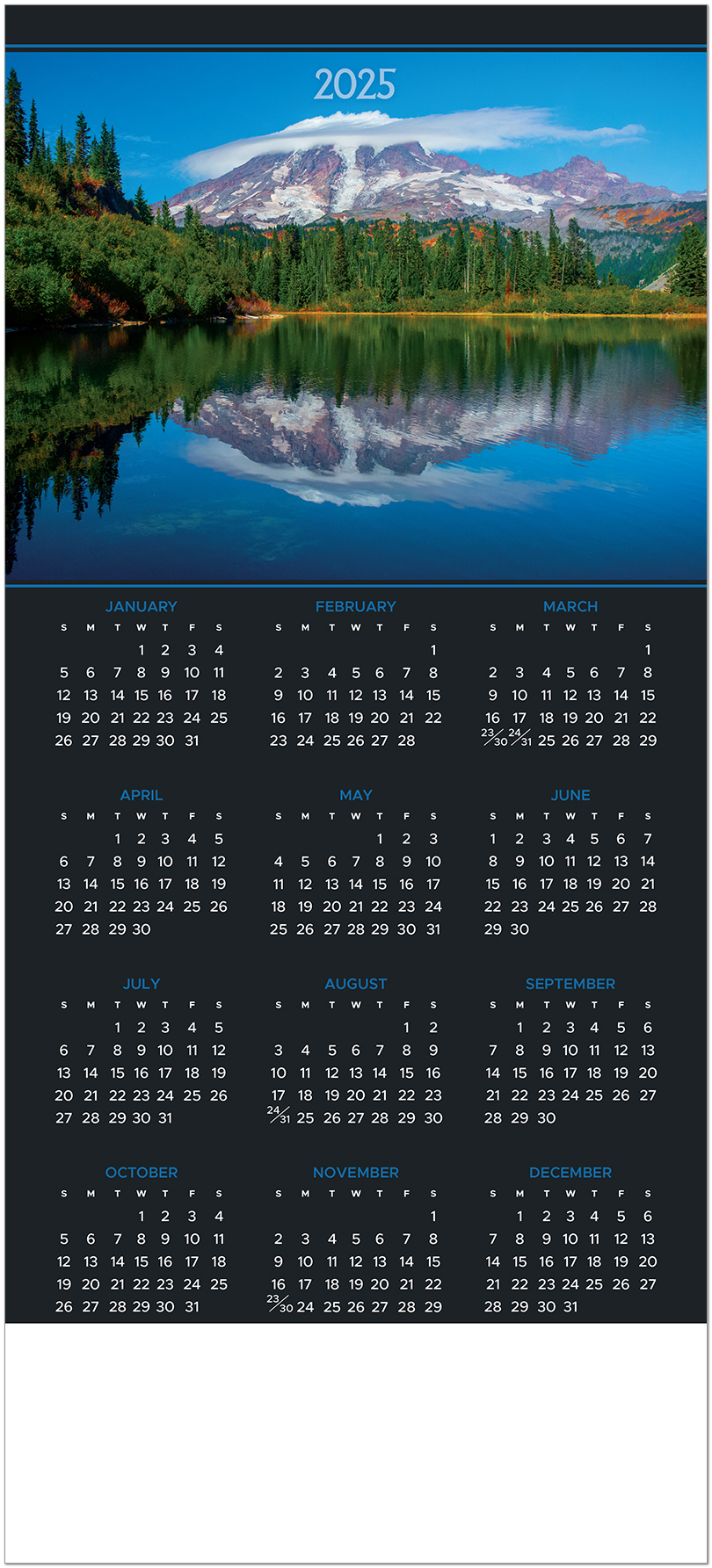 Mountain Premium Calendar Card C2788U-AAA