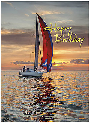 Birthday Sailing Card | Scenic Birthday Cards | Posty Cards