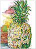 Pineapple Wishes Birthday Card A9008G-W