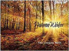 Autumn Sunset Name Card D1669U-V