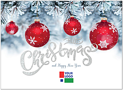 Christmas Ornaments Logo Card D2852U-4B