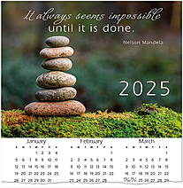 Stacked Stones Calendar Card C2795U-AA