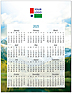 Blue Skies Magnetic Promo Calendar D2808Q-4B