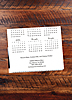 Modern Photo Calendar Card D2816U-4A