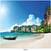 Scenic Beaches Wall Calendar DWP1525