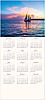 Sunset Sail Calendar Card C2792U-AA